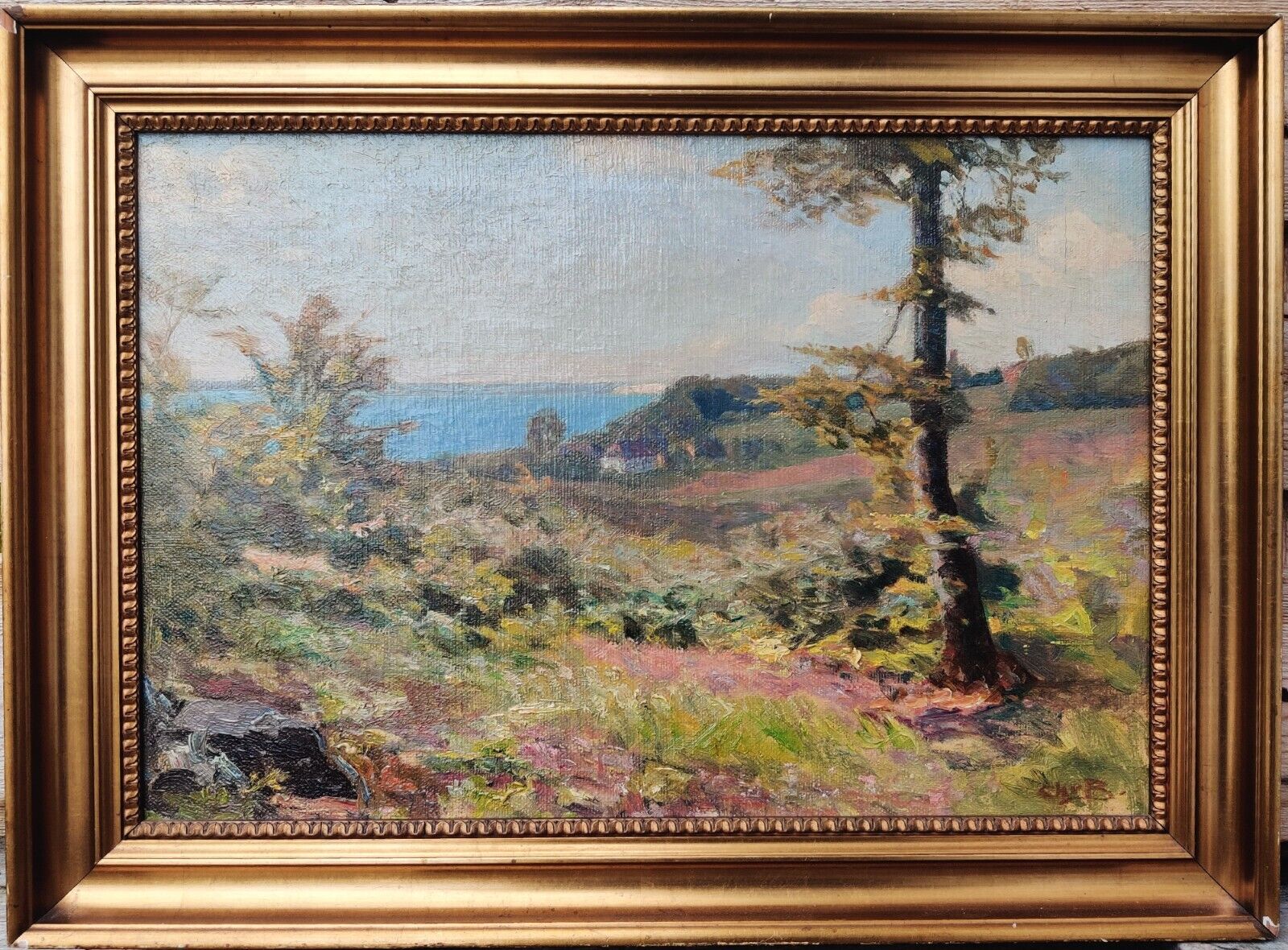 COASTAL LANDSCAPE, original oil painting