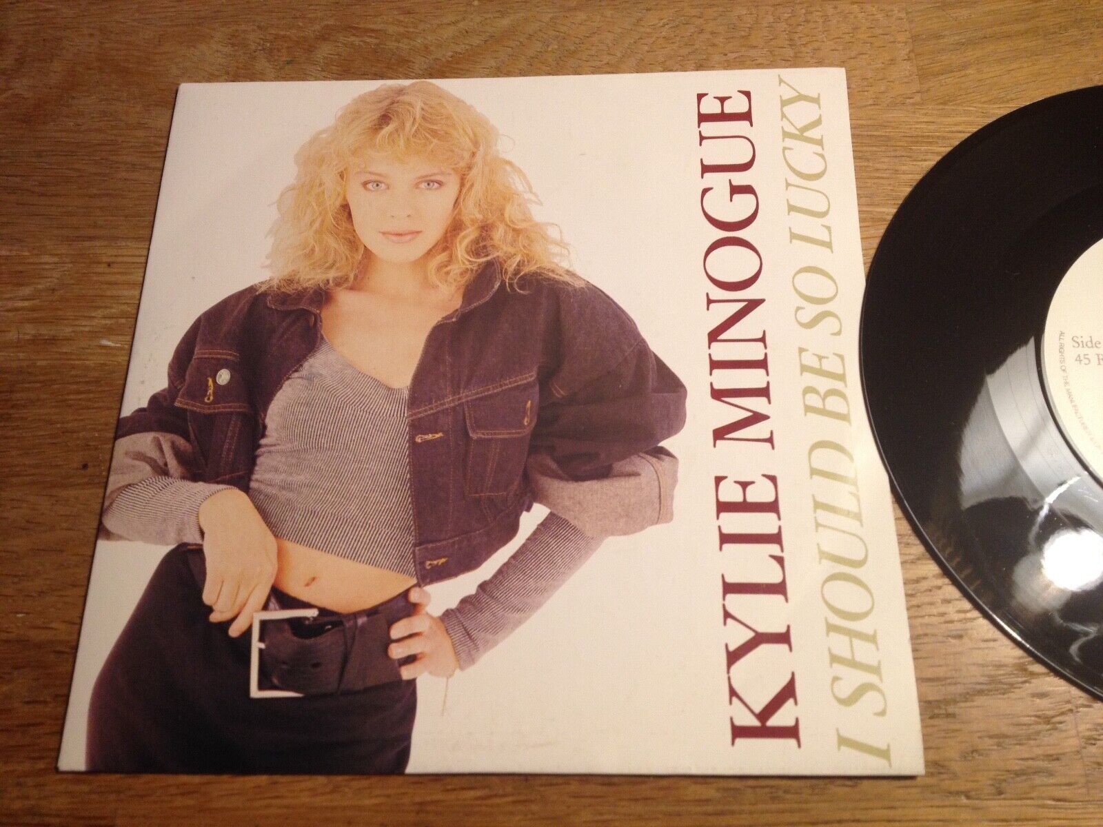 KYLIE MINOGUE "I SHOULD BE SO LUCKY" SWEDISH SINGLE NCB PWL RECORD 1987 BIEM/NCB