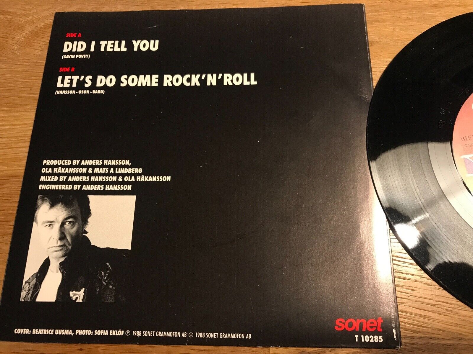 JERRY WILLIAMS "DID I TELL YOU/LET´S DO SOME ROCK´N´ ROLL" 1988 SONET NCB SWEDEN