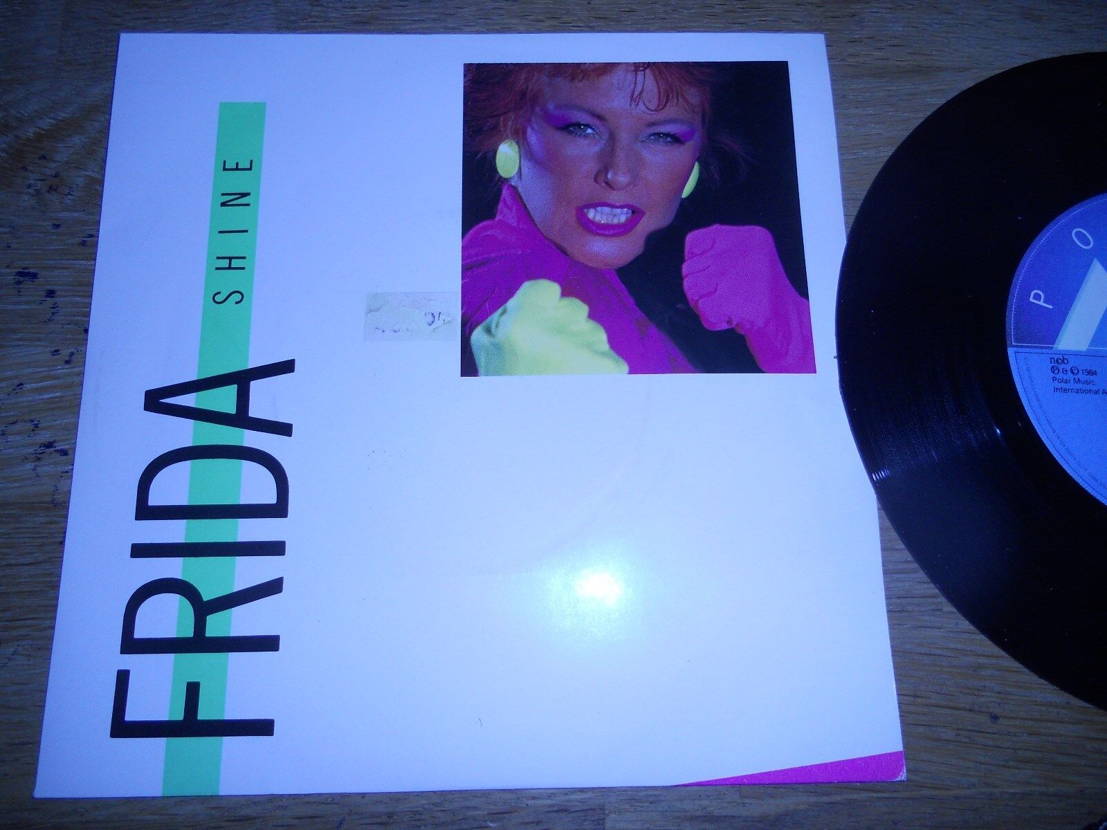 FRIDA "SHINE" ABBA 1984 NCB SWEDISH 7" POLAR INTERNATIONAL ABRecords Used RARE*