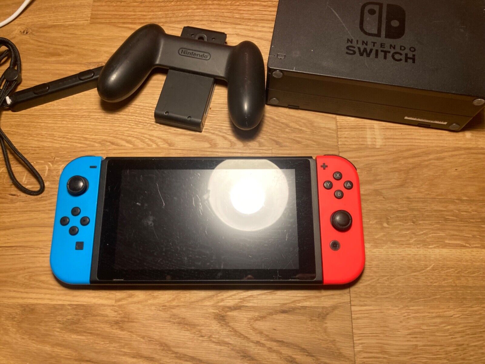 Nintendo Switch with Neon Blue and Neon Red Joy-Con (HAC-001-01)