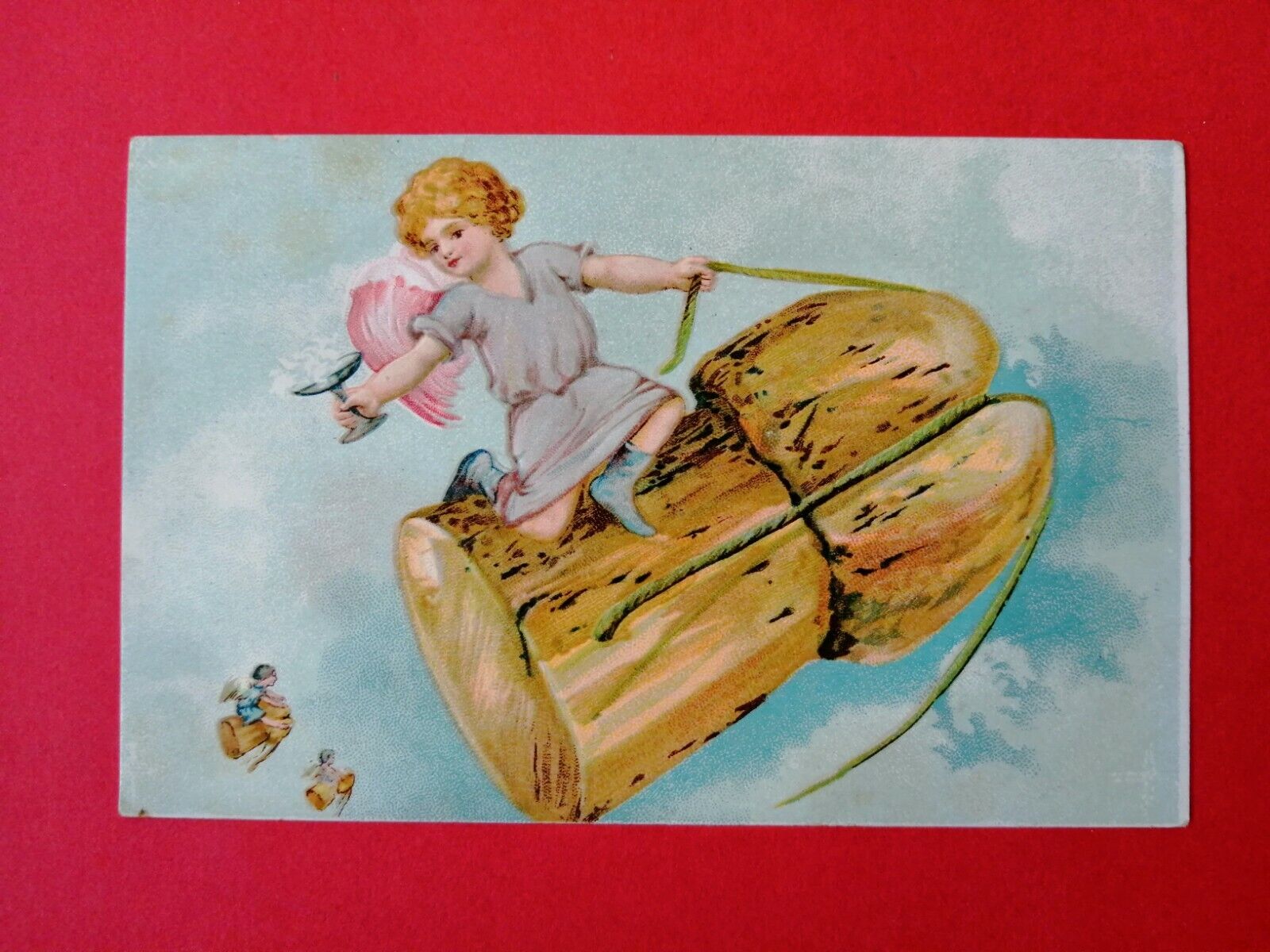 Antique collectable Danish Birthday Card Early 1900s