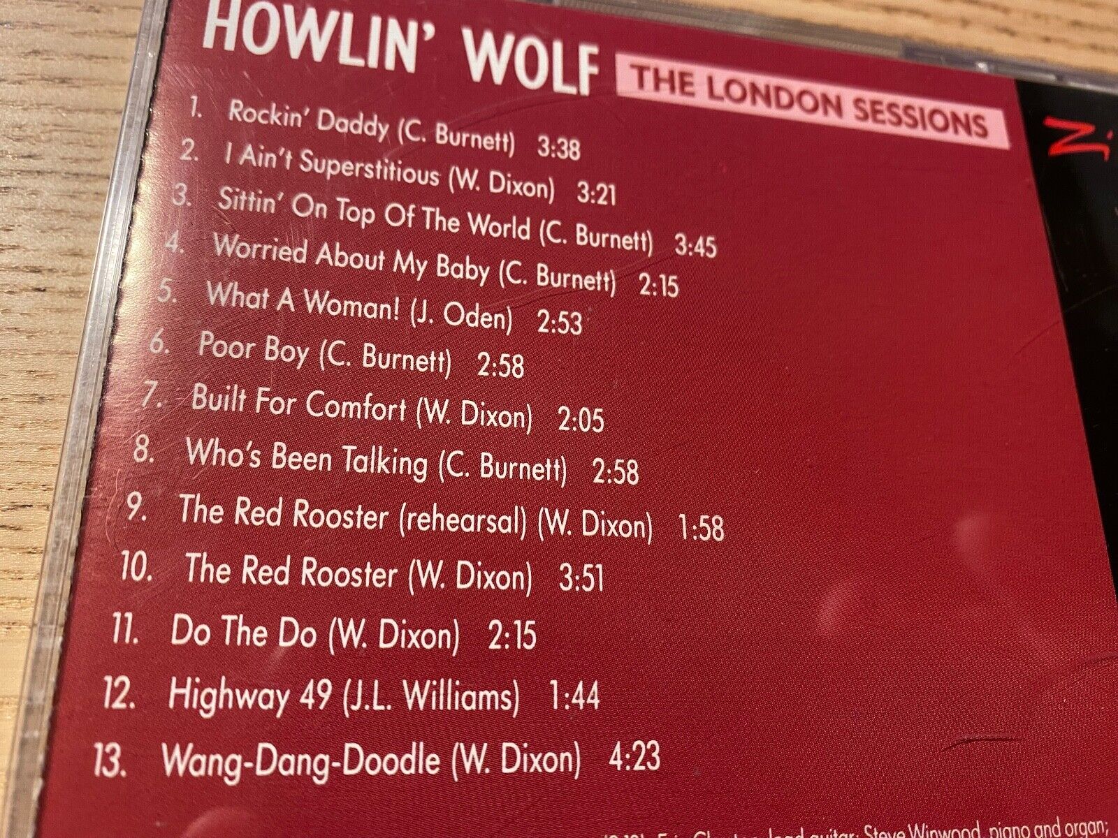 HOWLIN´ WOLF "THE LONDON SESSIONS" 13 TRACK AAD 1991 CHARLIE WATTS ERIC CLAPTON*