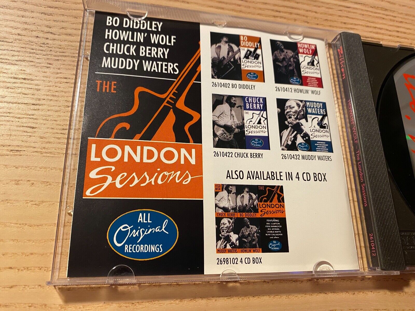 HOWLIN´ WOLF "THE LONDON SESSIONS" 13 TRACK AAD 1991 CHARLIE WATTS ERIC CLAPTON*