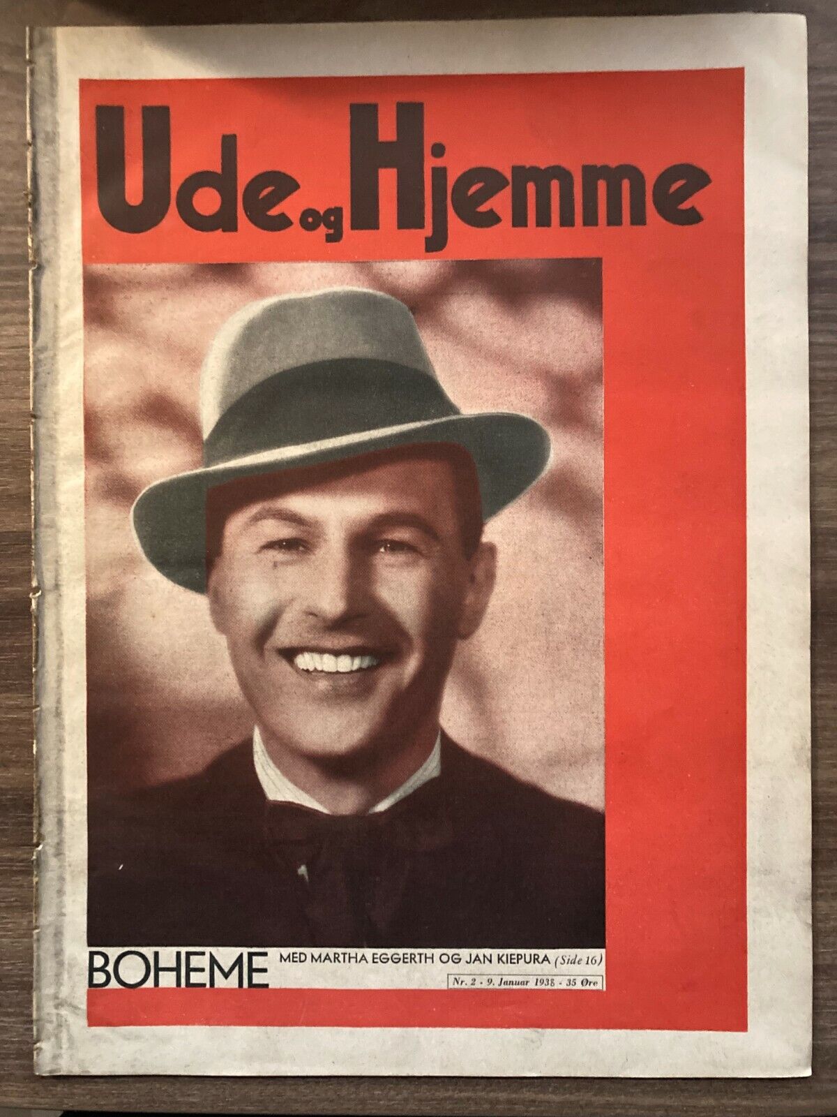 Zauber der Boheme Jan Kiepura Martha Eggerth Danish Magazine 1938 Ude og Hjemme