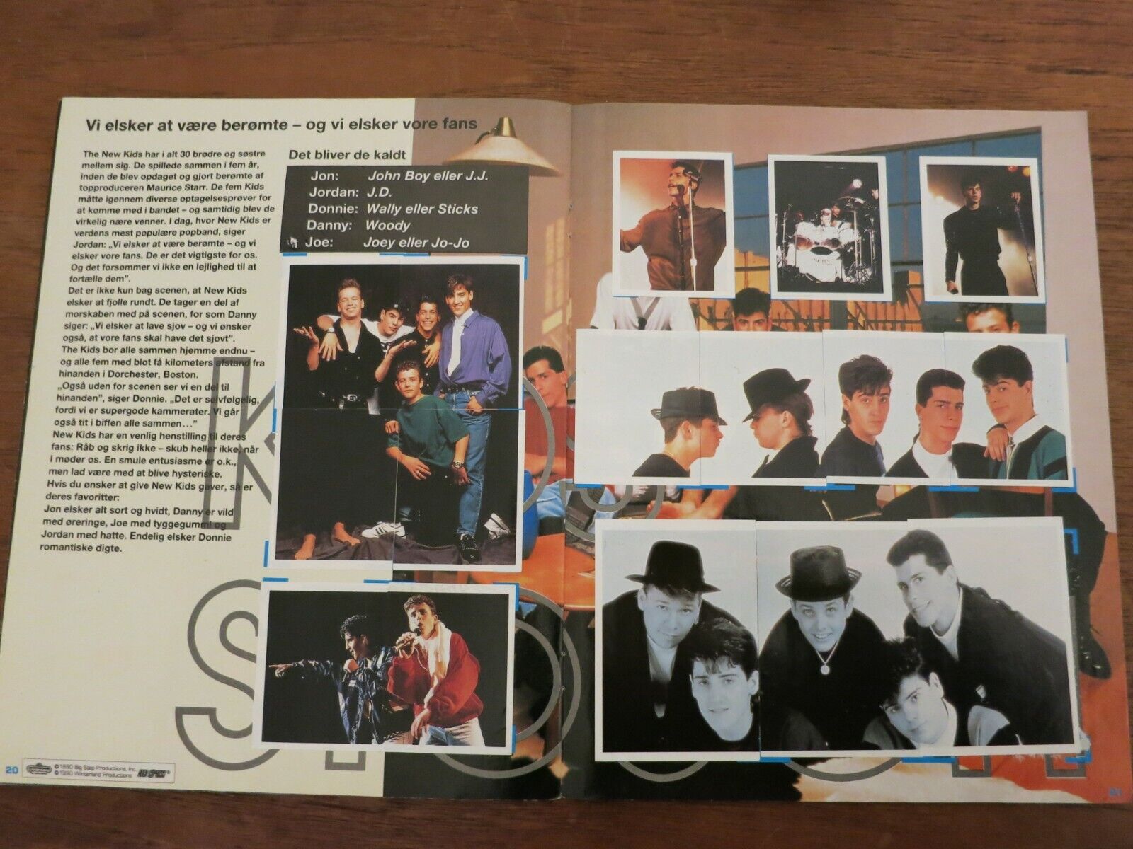 Danish Magazine NEW KIDS ON THE BLOCK NKTOB Joey Donnie Jordan Jonathan E162