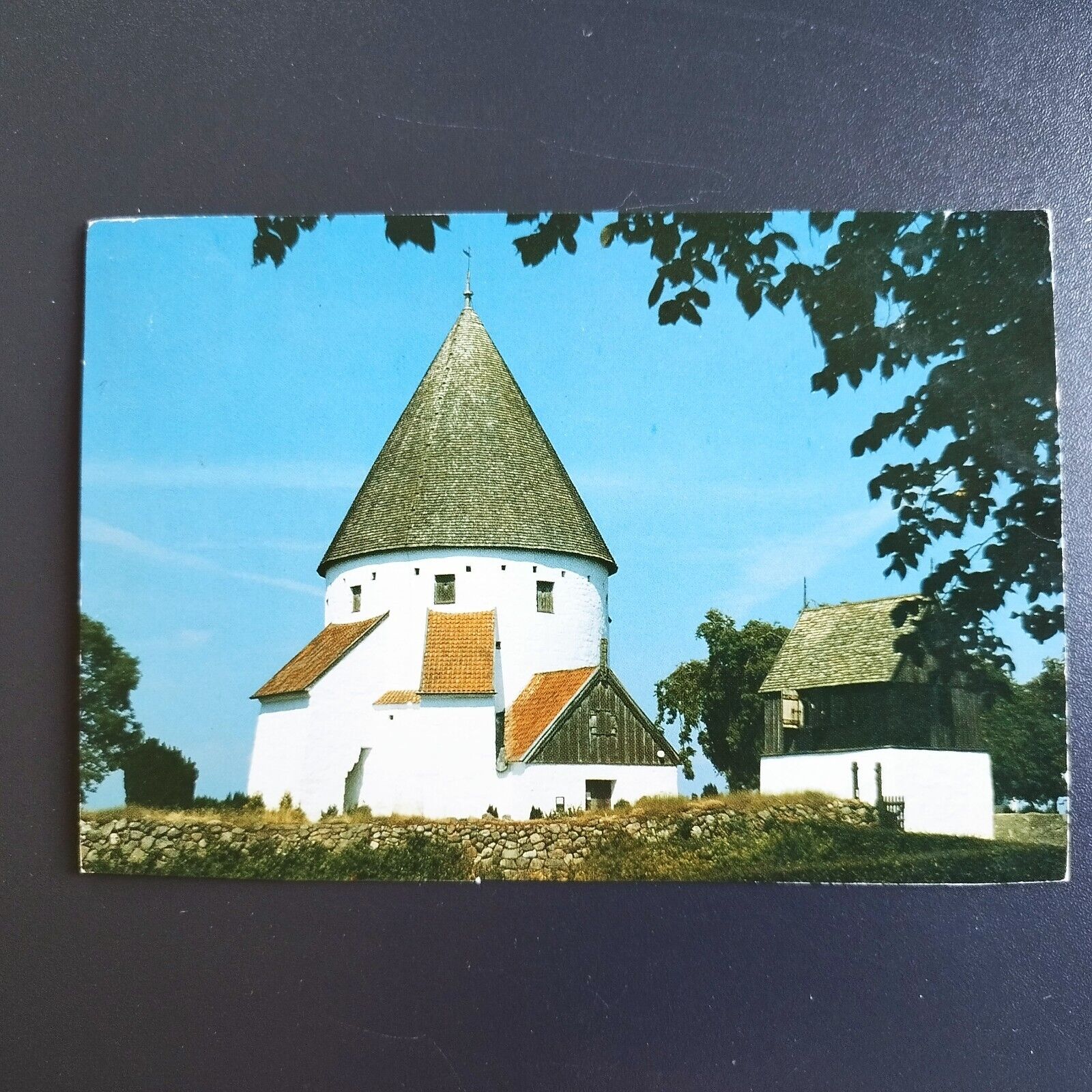 Vintage postcardDenmarkBornholmSctOl's ChurchPosted