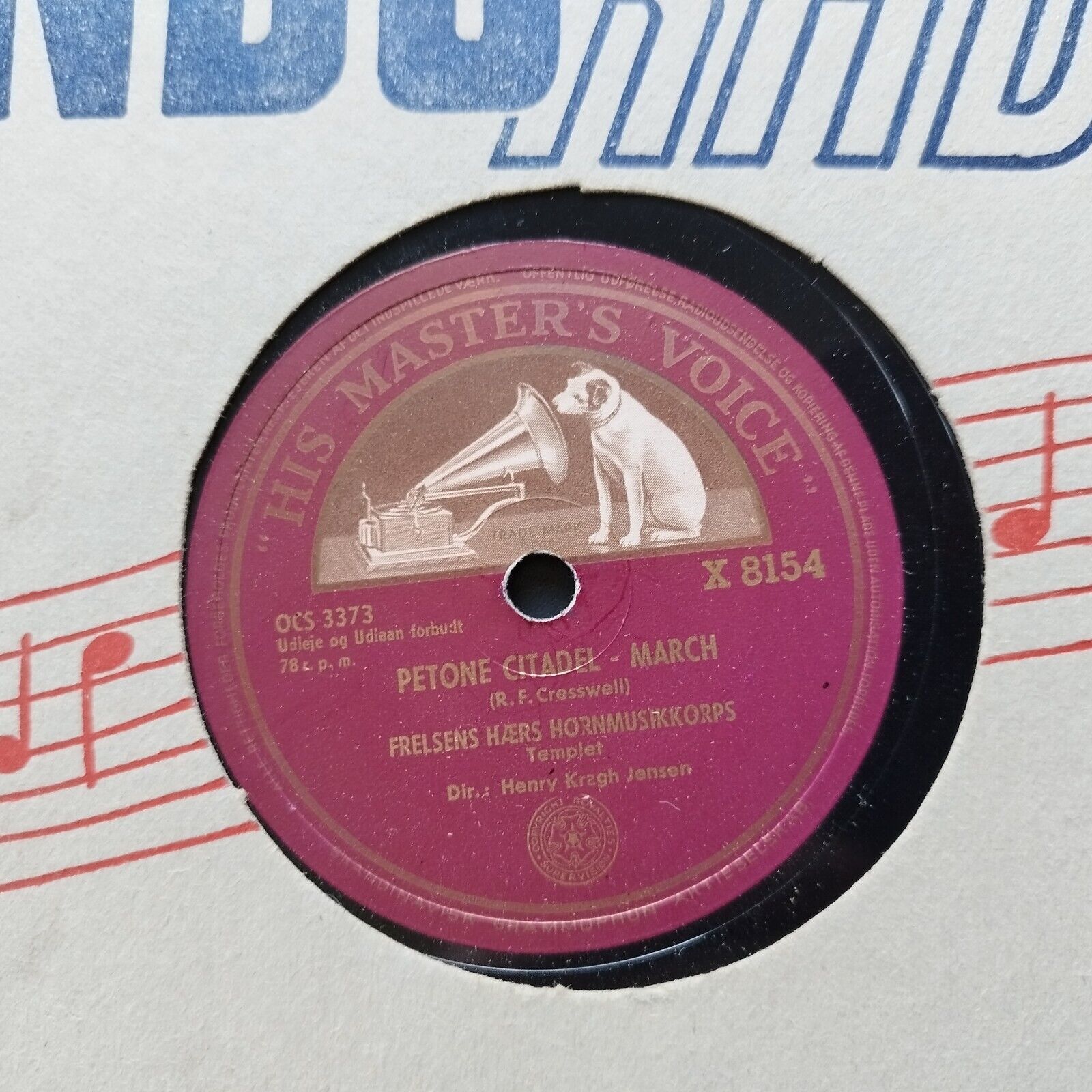 78 RPM  shellacSalvation Army Denmark Frelsens HærPetone CitadelMarch