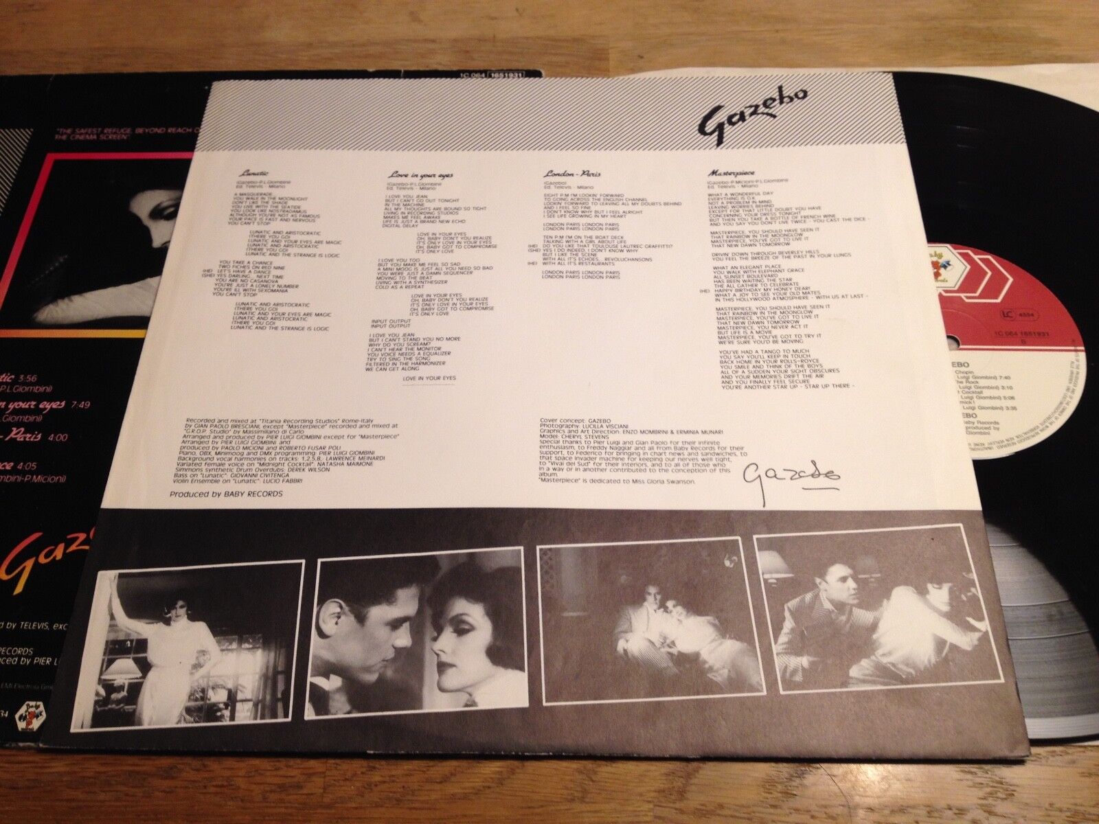 GAZEBO 1983 NCB DEBUT VINYL LP USED RARE OUT OF PRINT BABY RECORDS WEST GERMANY*