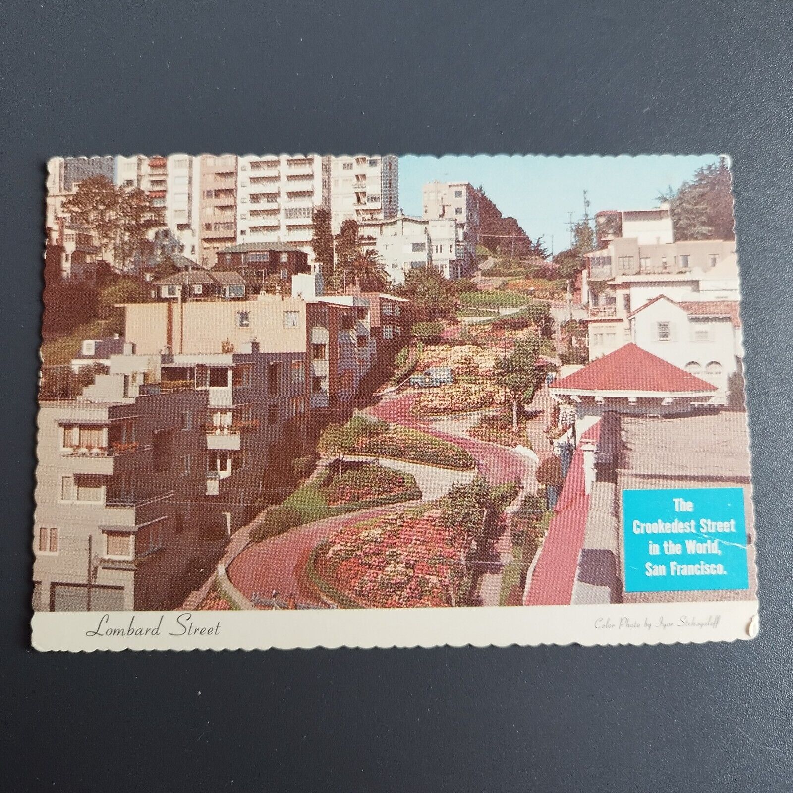 Postcard California San Francisco Lombard Street- Unposted 1970s