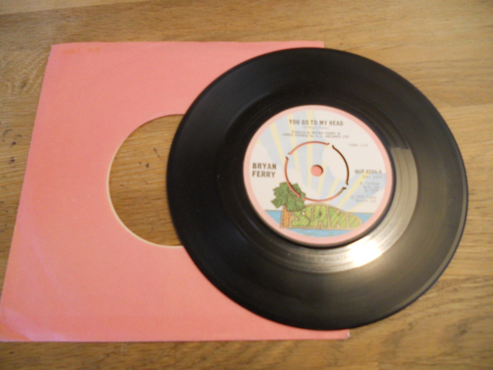 BRYAN FERRY "YOU GO TO MY HEAD / RE-MAKE / RE-MODEL" 1975 UK VINYL SINGLE ISLAND