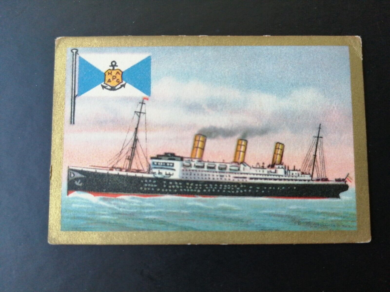 German SABA tobacco ship trading card 1931-33No 35 HH-USA "Vaterland"