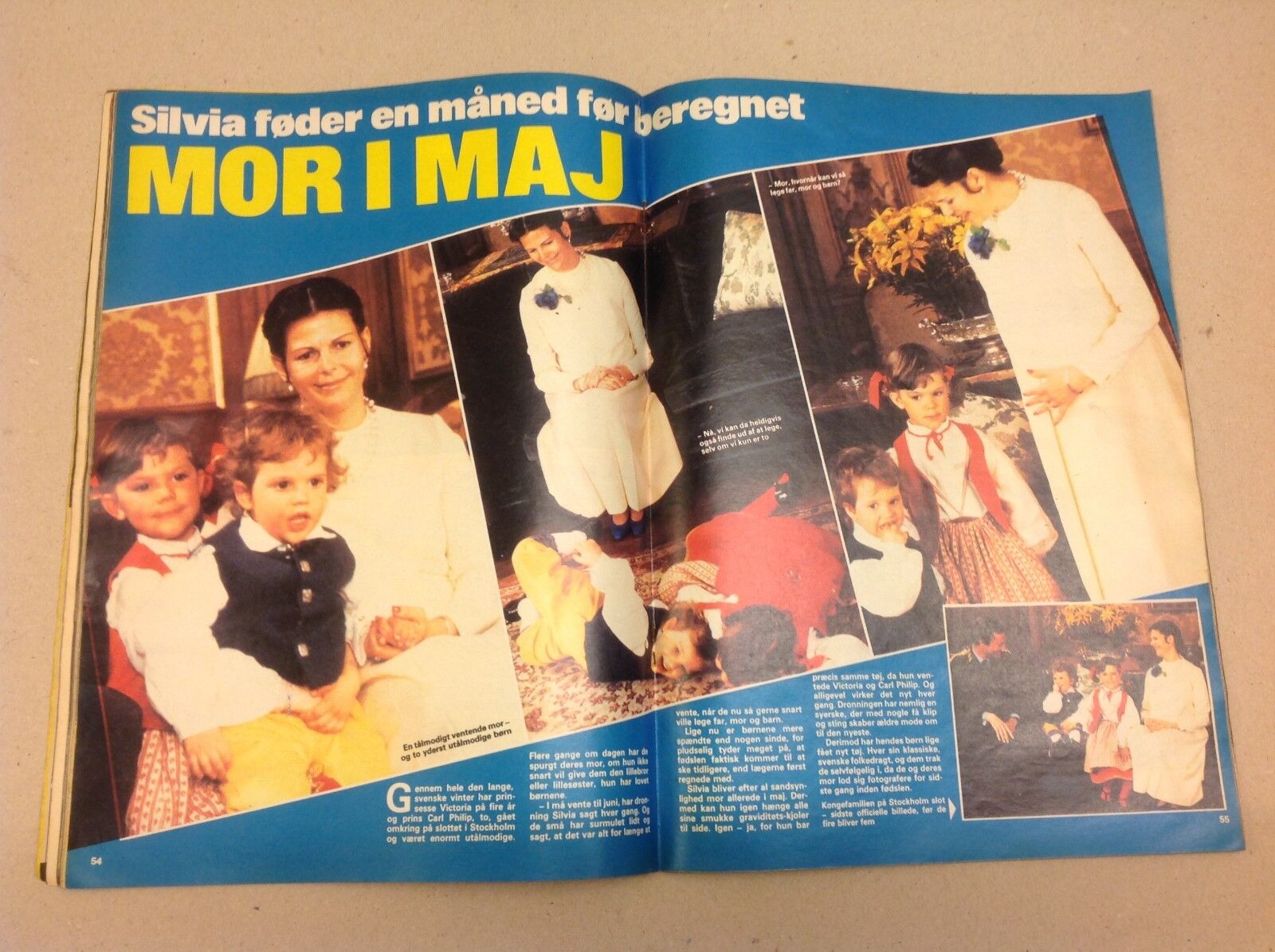 Queen Silvia Sweden Madeleine Birth Vintage Danish Magazine 1982 "Se og Hoer"