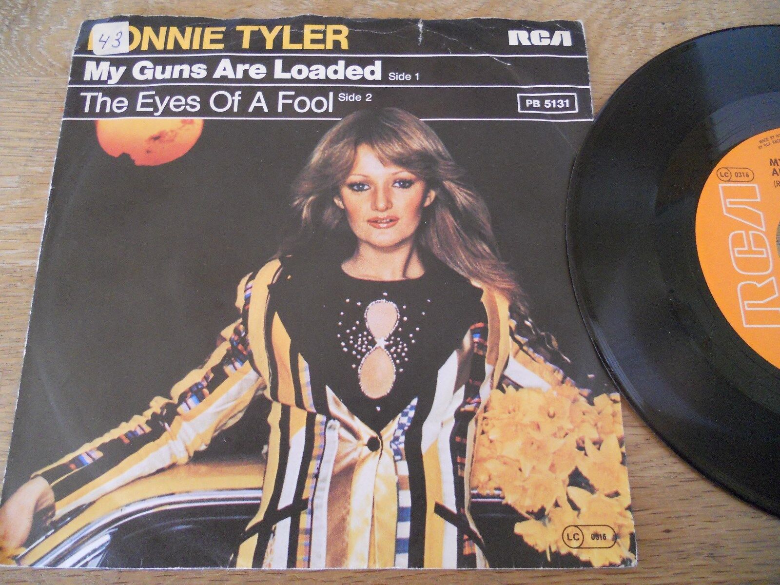 BONNIE TYLER MY GUNS ARE LOADED / THE EYES OF A FOOL1978 GEMA SINGLE W GERMANY*