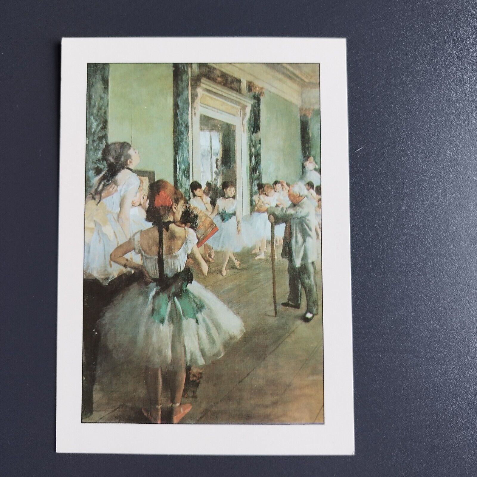 German  advertising card Degas : Die Tanzklasse