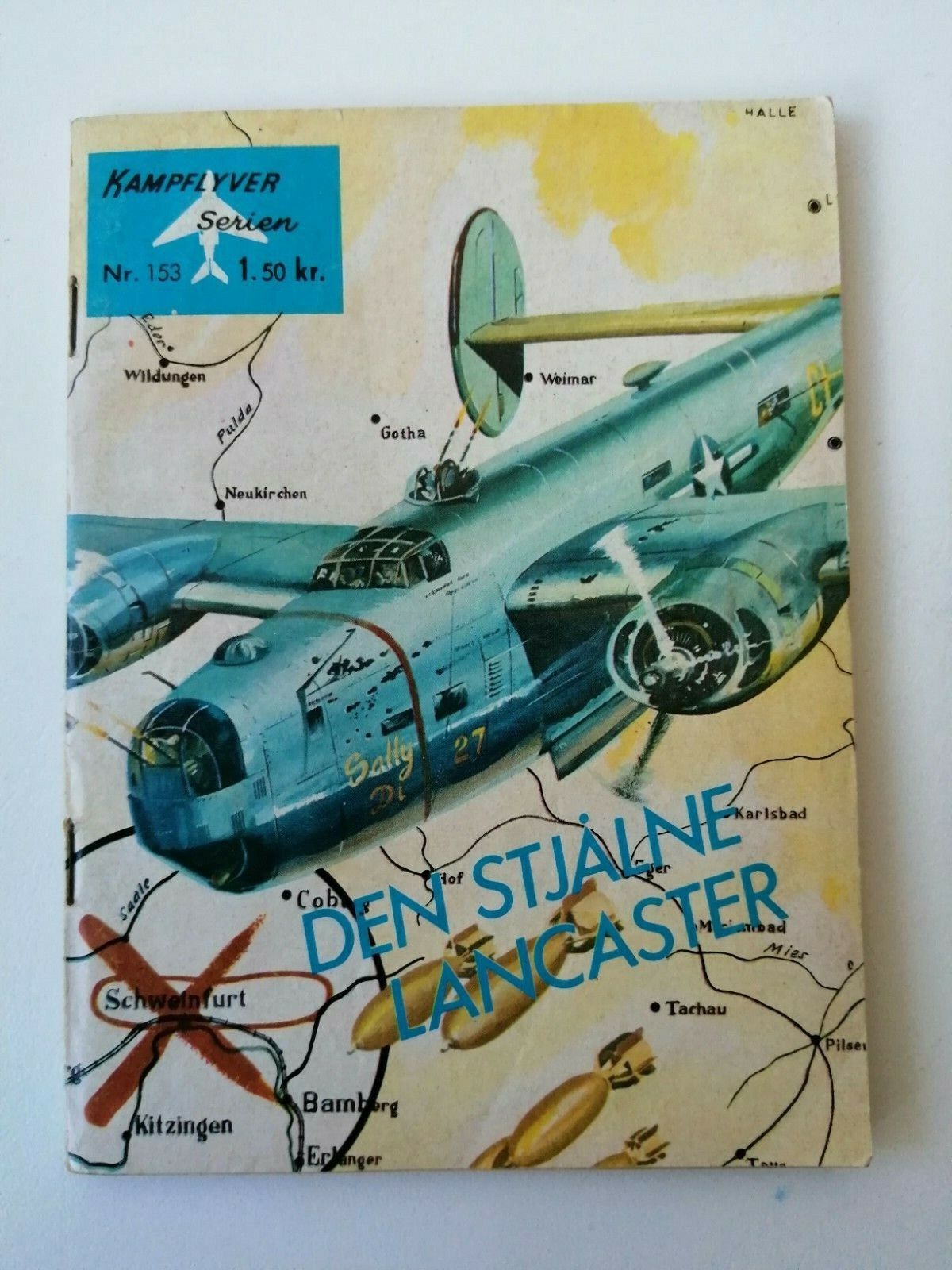 "Kampflyver Serien" no 1531968DEN STJÅLNE LANCASTER Danish pocket book