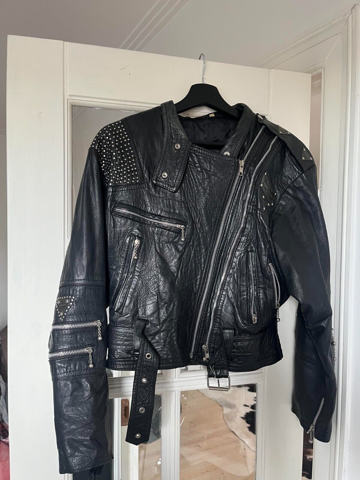 jacket leather women used retro