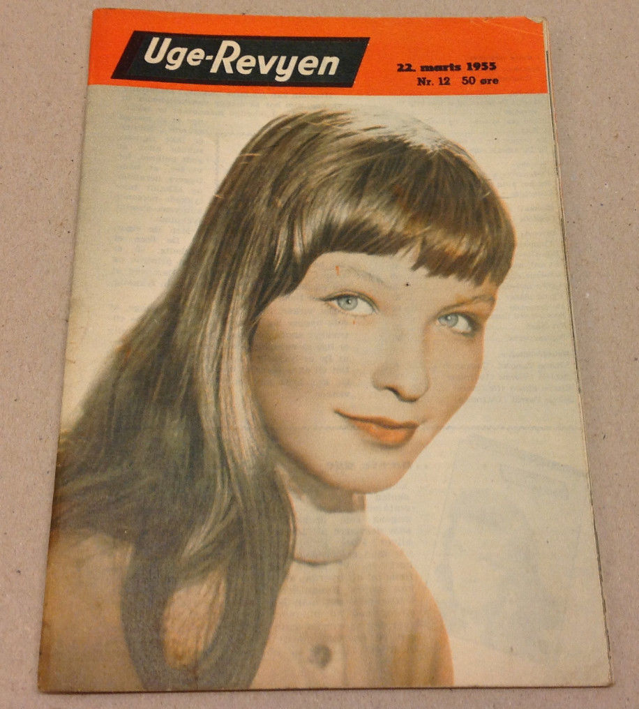 MARINA VLADY FRONT COVER ROSEMARY CLOONEY BACK COVER ON VTG Danish Magazine 1955