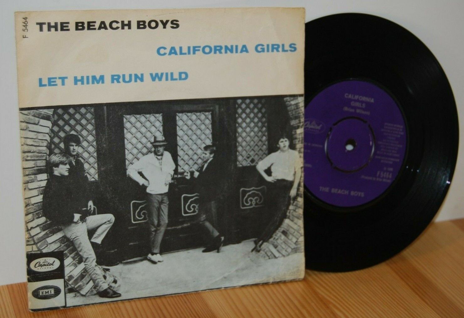 The BEACH BOYS California Girls Danish PS Picture Sleeve 7'' 45 vinyl