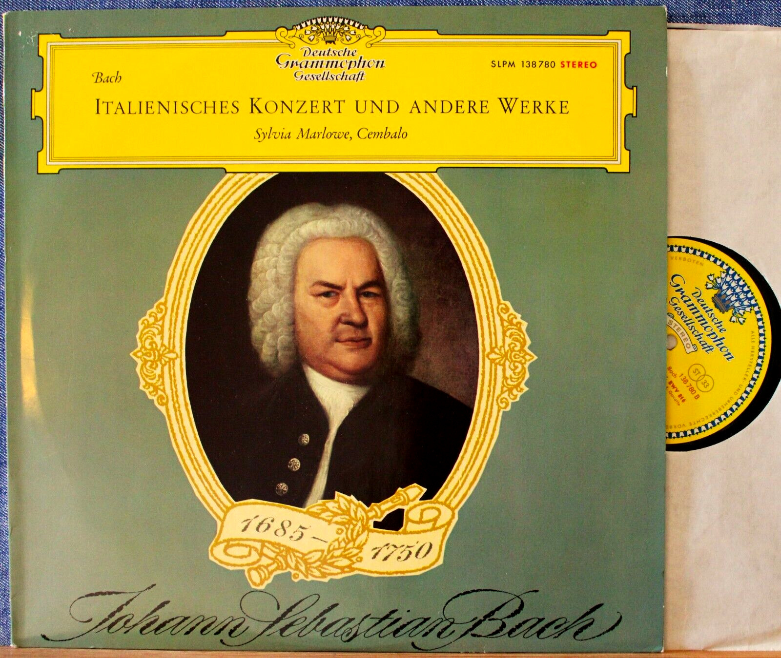 Marlowe Bach (Italian concerto; Toccata; etc) DGG 138 780 SLPM NM