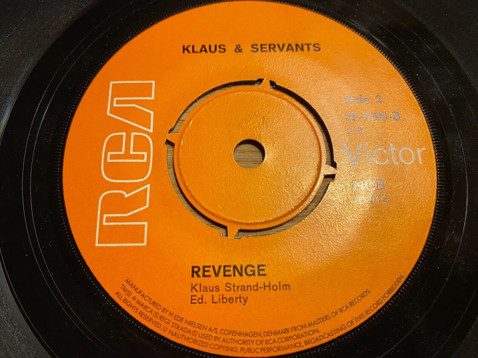 KLAUS  SERVANTS "MARYANN / REVENGE" RCA VICTOR RECORDS 1973 DANISH PRESS VINYL*