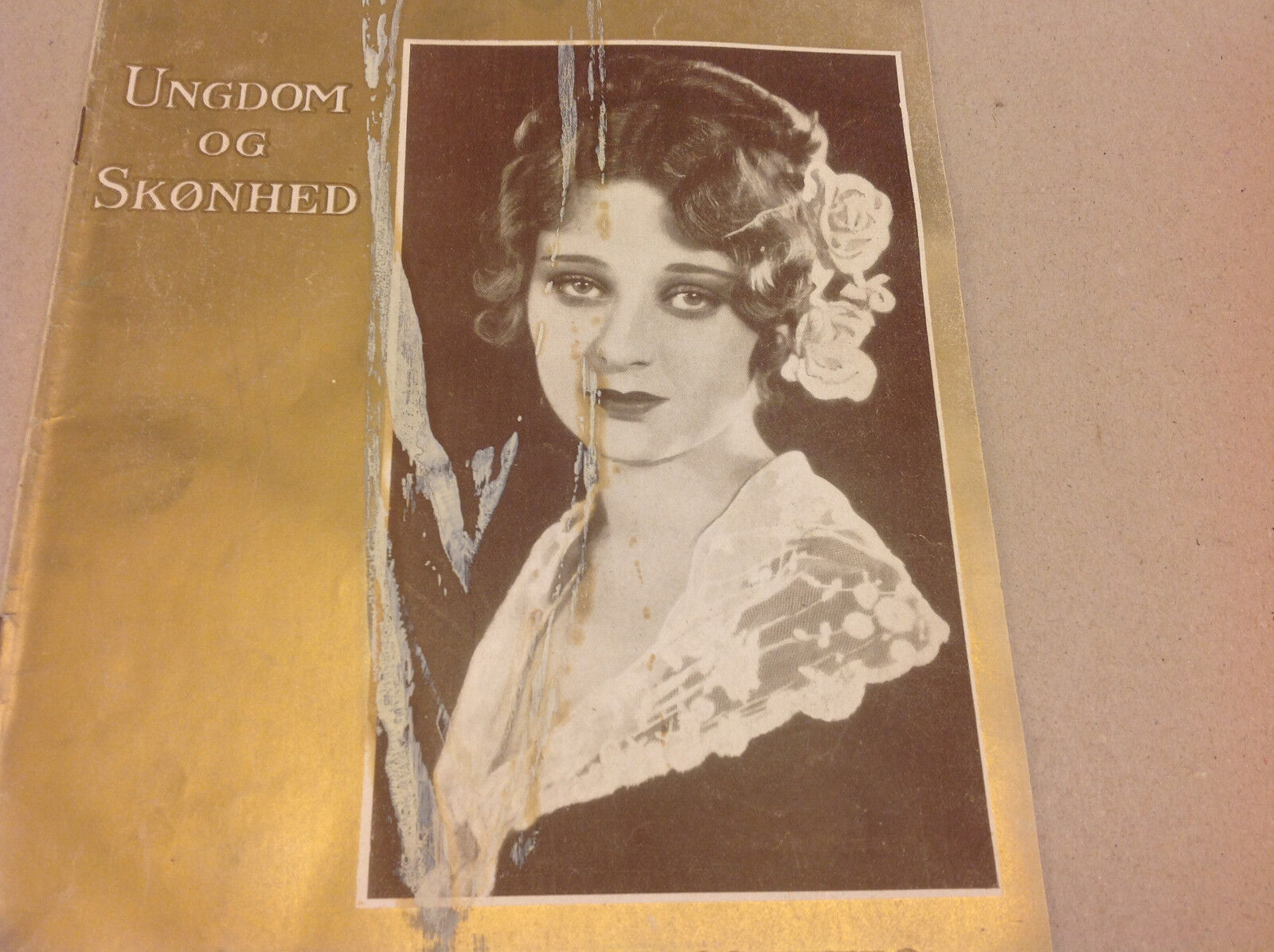 Dolores Costello Art Deco Antique 1928 Original Danish Vintage Magazine "EVA"