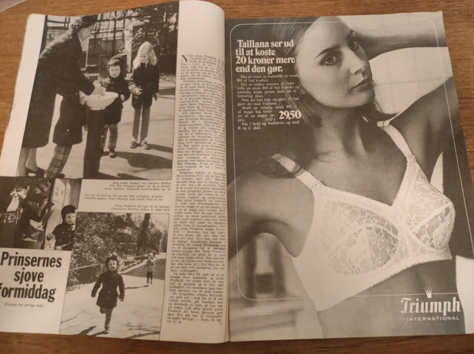 PRINCE FREDERIK Princess Benedikte CLAUDIA CARDINALE 1972 Danish Magazine BB85