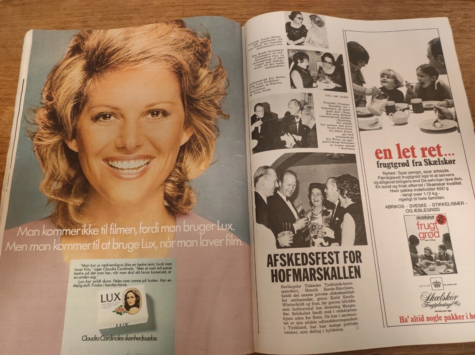 PRINCE FREDERIK Princess Benedikte CLAUDIA CARDINALE 1972 Danish Magazine BB85