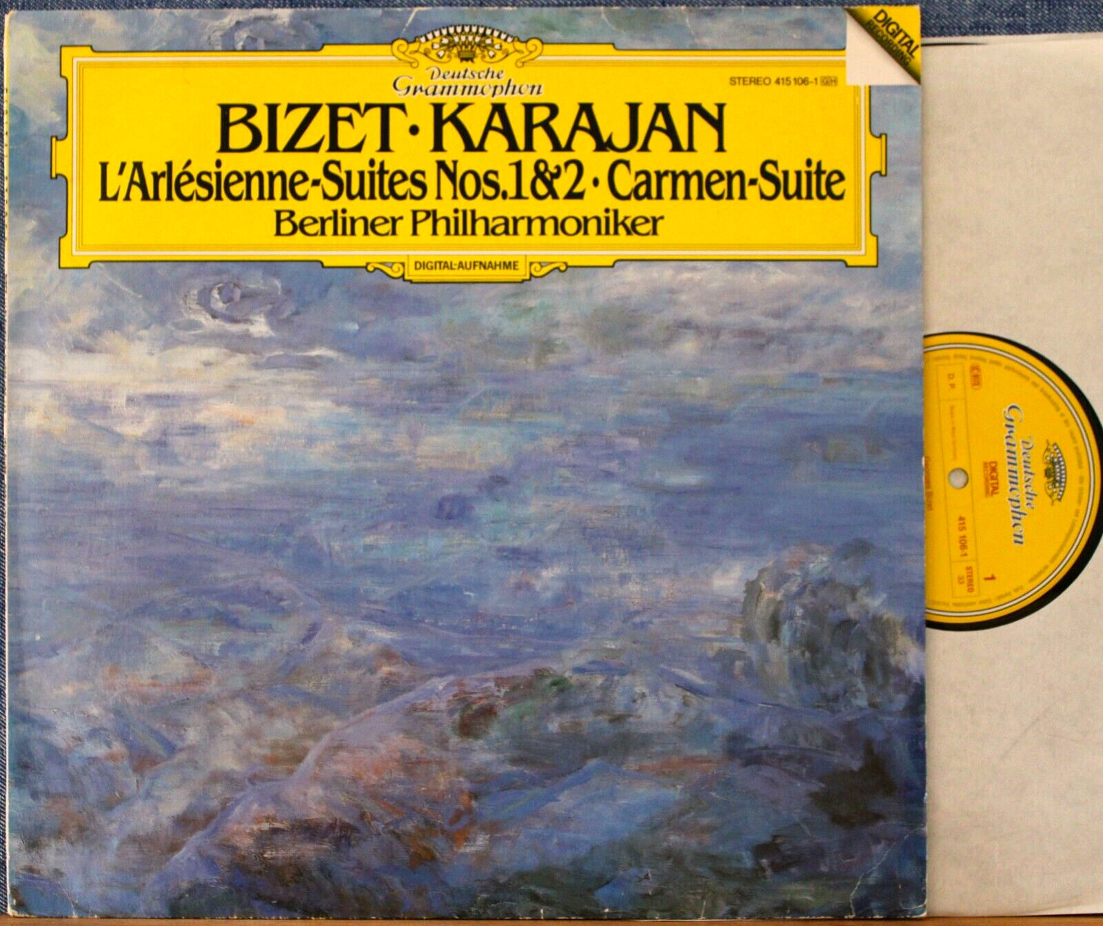 Karajan Bizet (L'Arlesienne-suites; Carmen-suite) DGG 415 106 dig NM