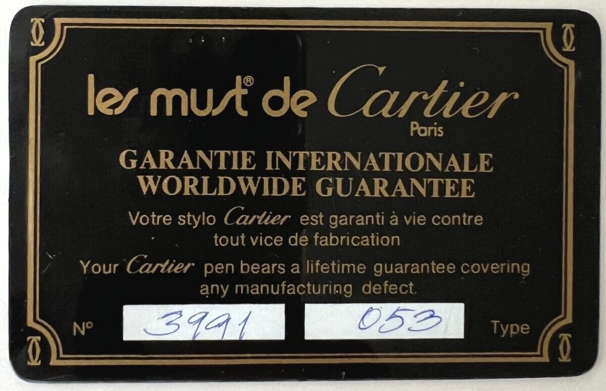 Cartier Must de Cartier gel ink