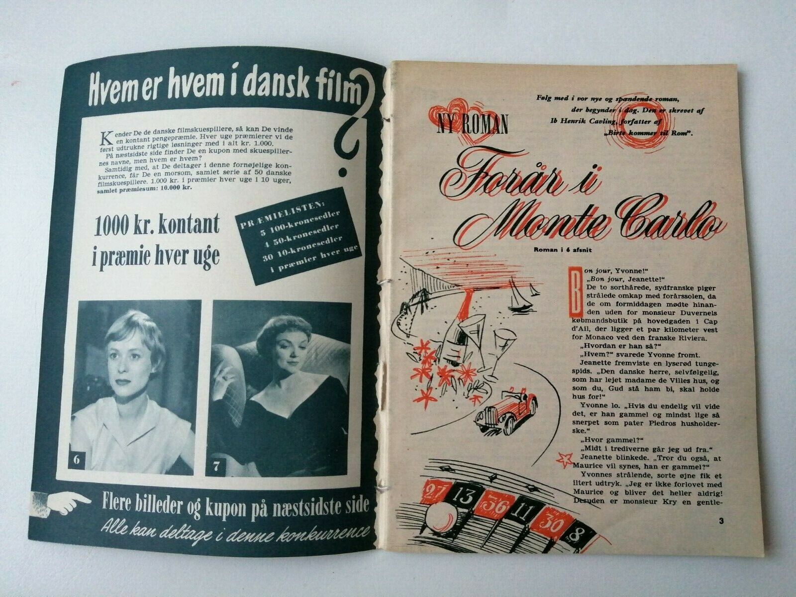 Danish magazine"Uge-Revyen" No 19 1955Ava Gardner on coverMai Zetterling