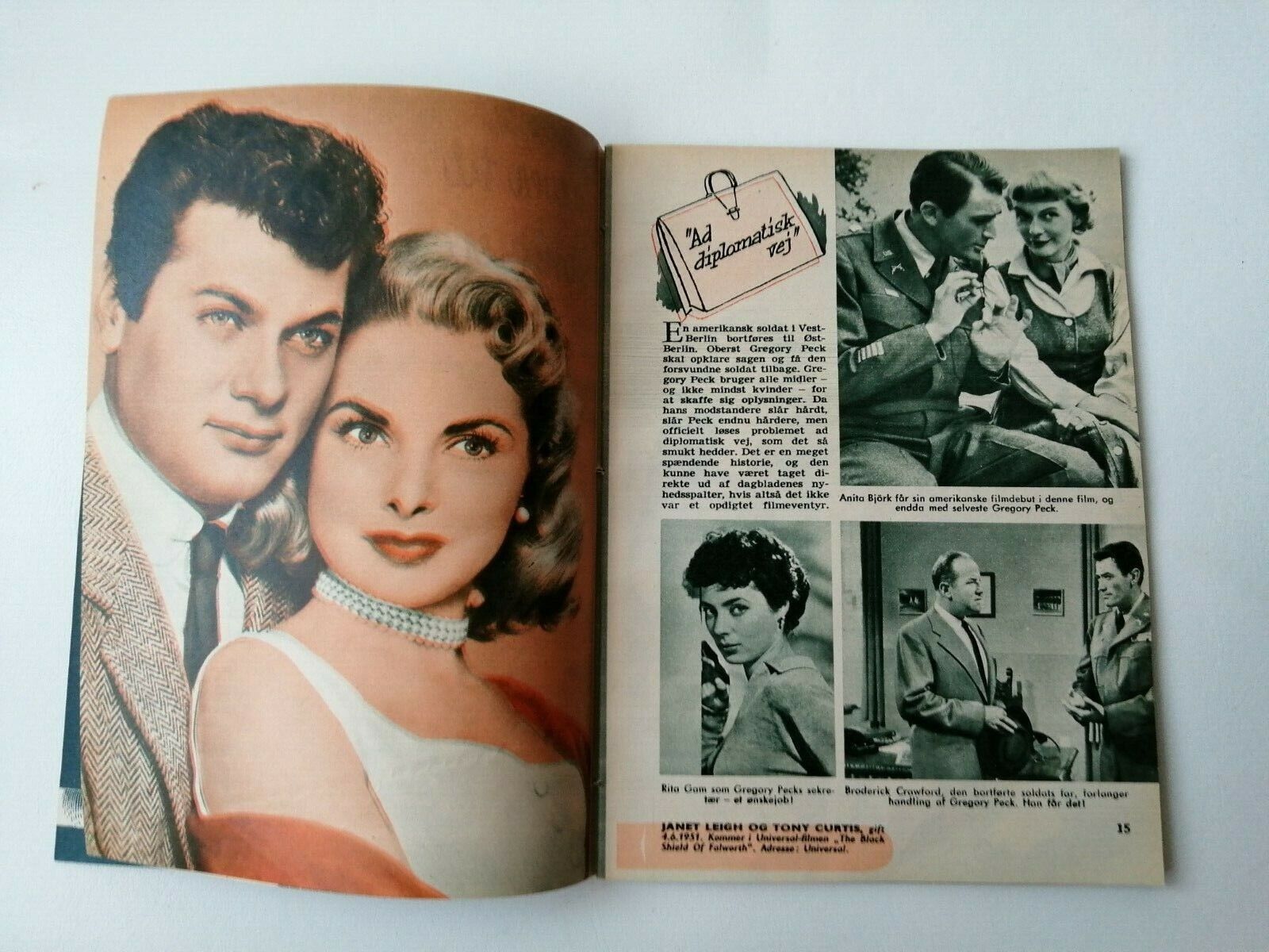 Danish magazine"Uge-Revyen" No 19 1955Ava Gardner on coverMai Zetterling