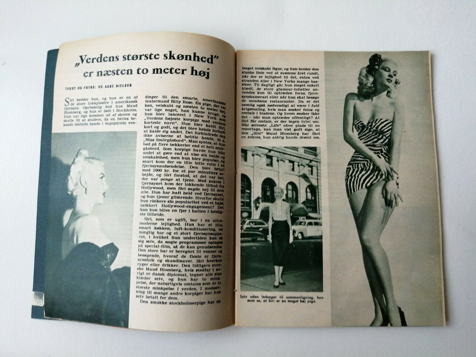 Danish magazine"Uge-Revyen" No 19 1955Ava Gardner on coverMai Zetterling