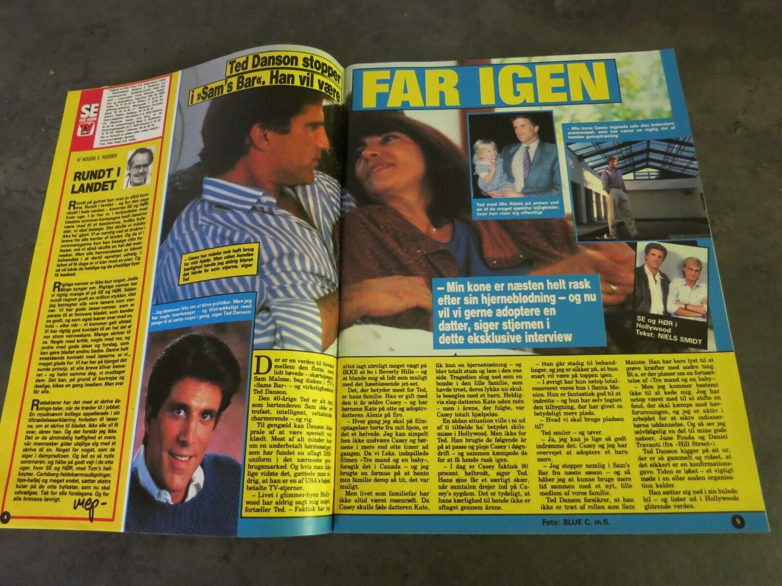 Danish Magazine 1988 TED DANSON Princess Caroline MARK HAMILL Q27