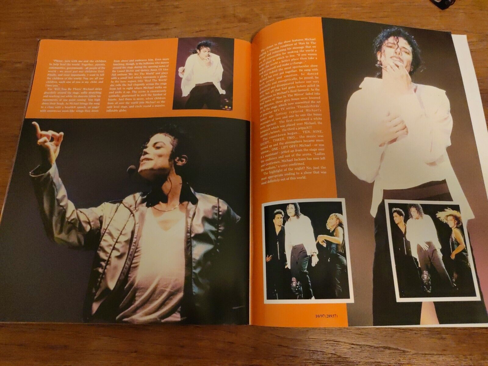 MICHAEL JACKSON Live and Dangerous Great Magazine B13