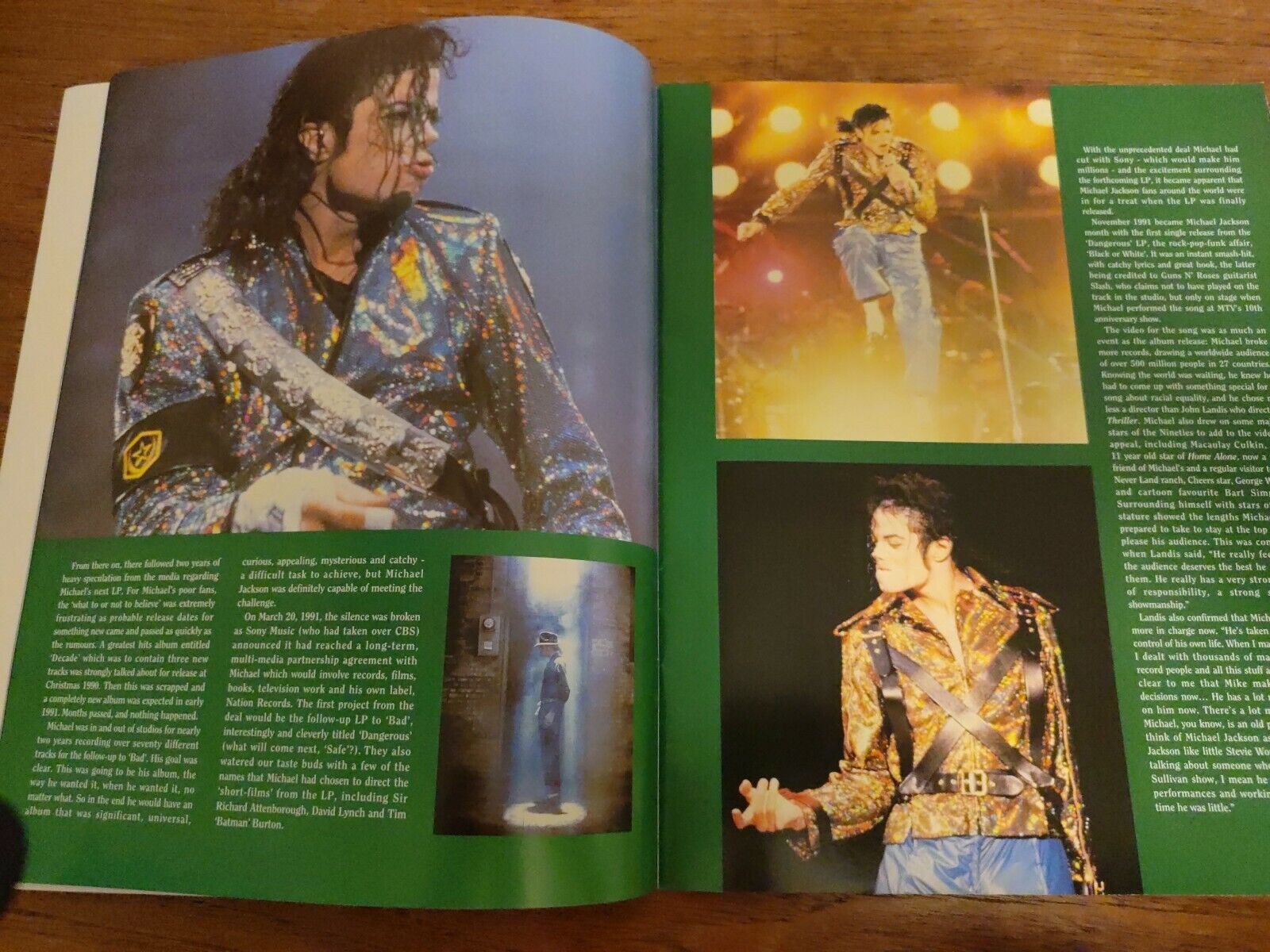 MICHAEL JACKSON Live and Dangerous Great Magazine B13