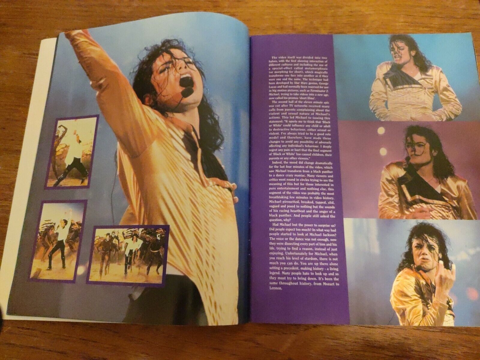 MICHAEL JACKSON Live and Dangerous Great Magazine B13