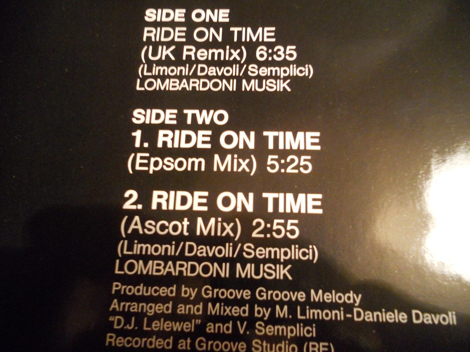 BLACK BOX RIDE ON TIME UK REMIX EPSOM MIX  ASCOT MIX ZYX RECORDS GERMANY 1990