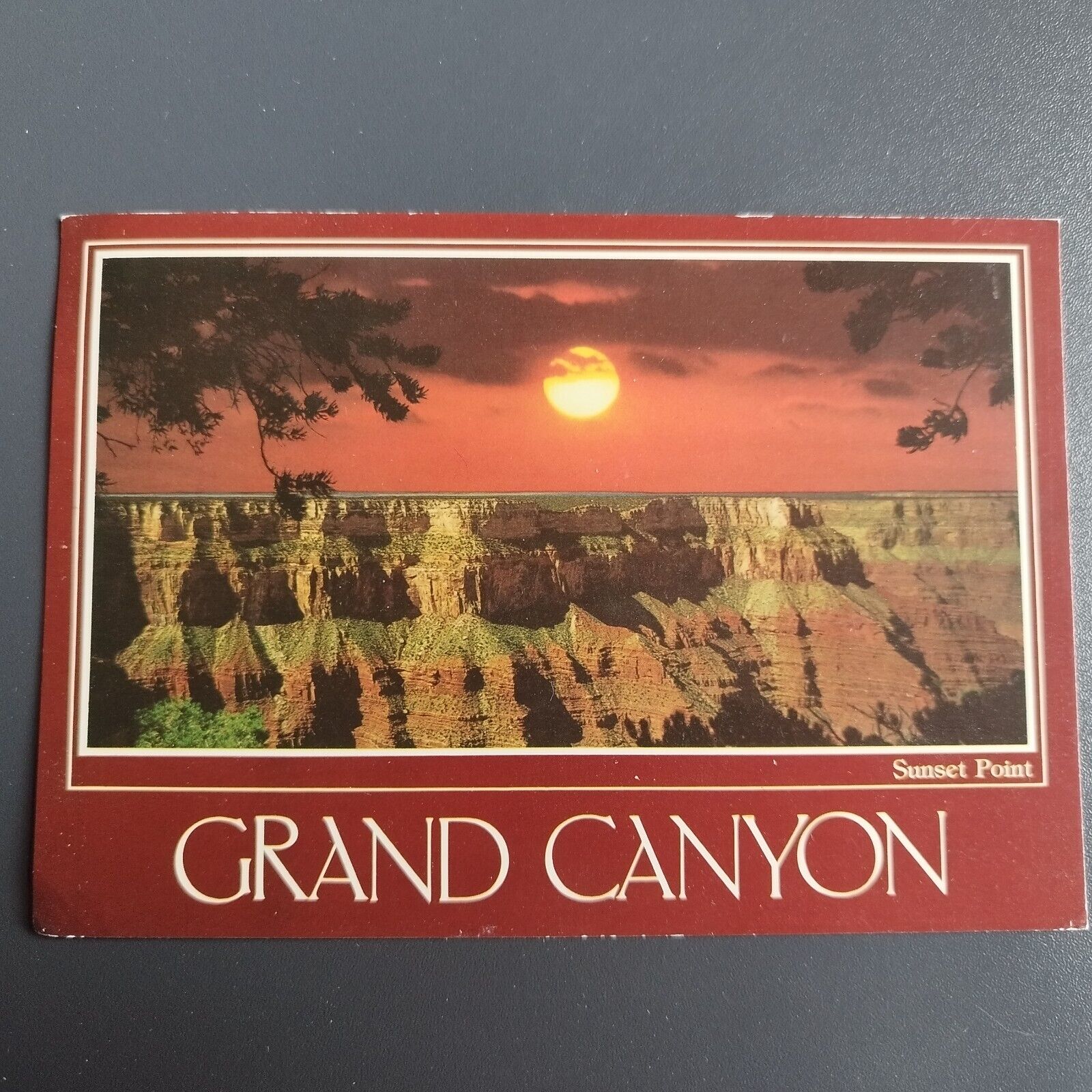 Postcard Arizona  Grand Canyon Sunset point -1988