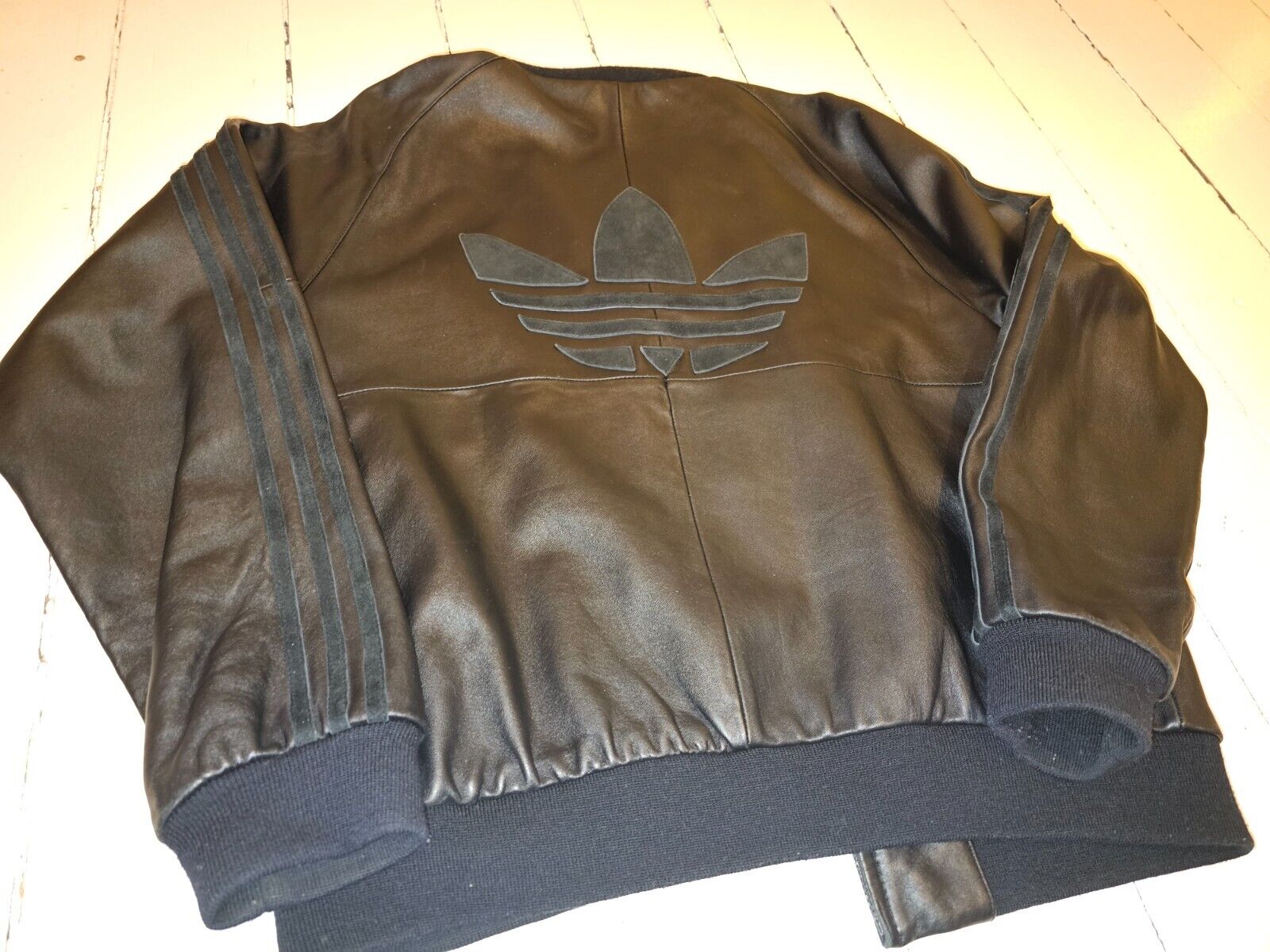 Adidas A15 Leather jacket superstar Run DMC medium 2006 firebird zx