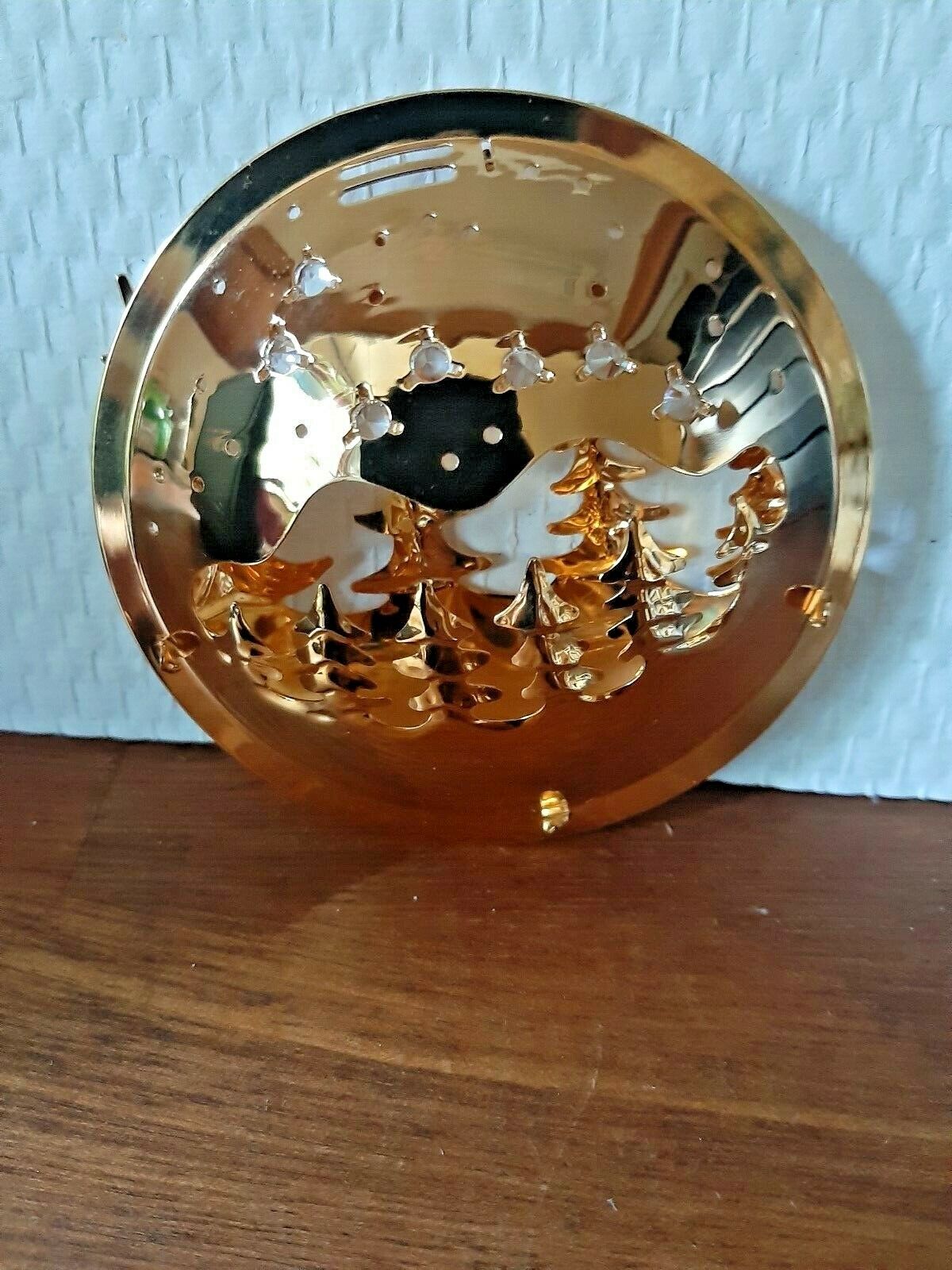 2006 Starry Winter Night CHRISTMAS MOBILE 24 carat gold plated GEORG JENSEN Box