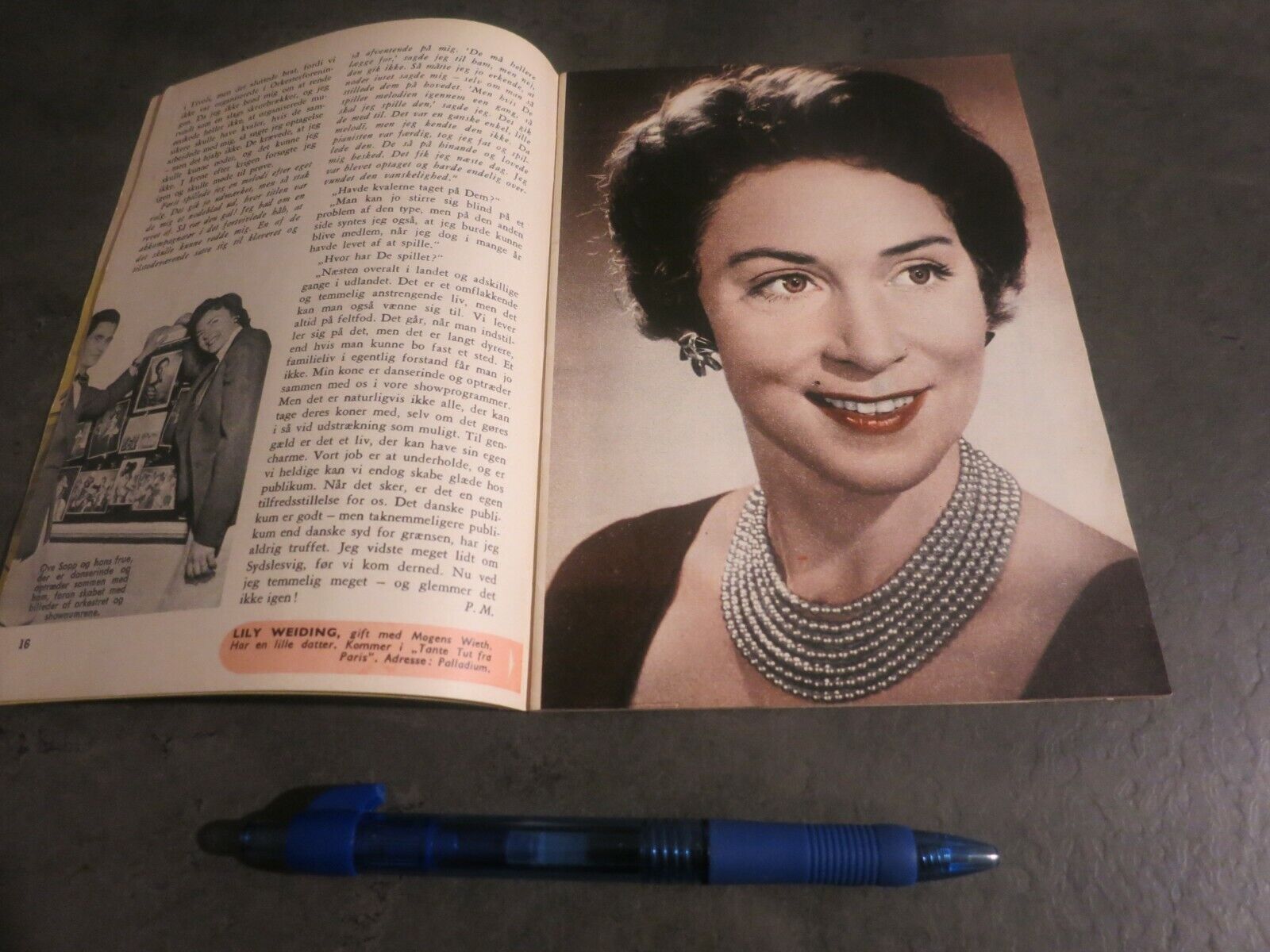 1956 CLAIRE AMORØE Yma Sumac DONALD O'CONNOR Jean Peters Danish Magazine H45