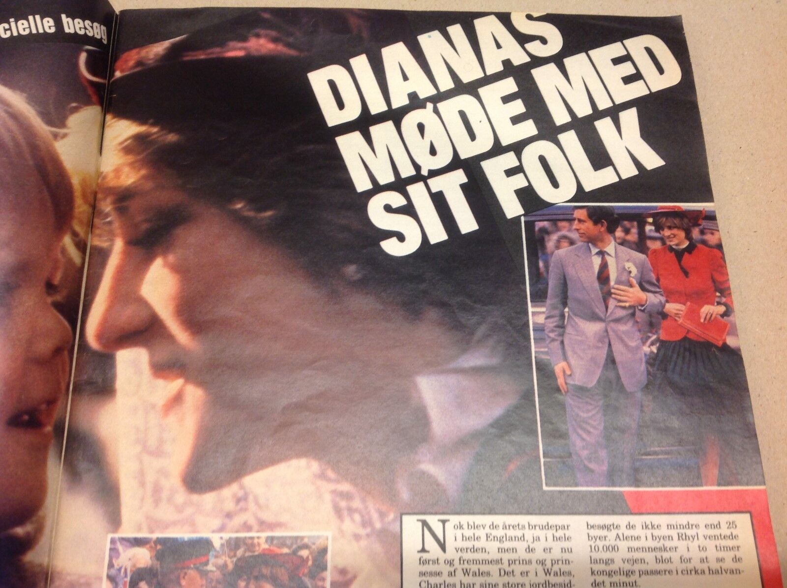 Princess Diana Lady Di Prince Charles Old Vtg Danish Magazine 1981 "Se og Hoer"