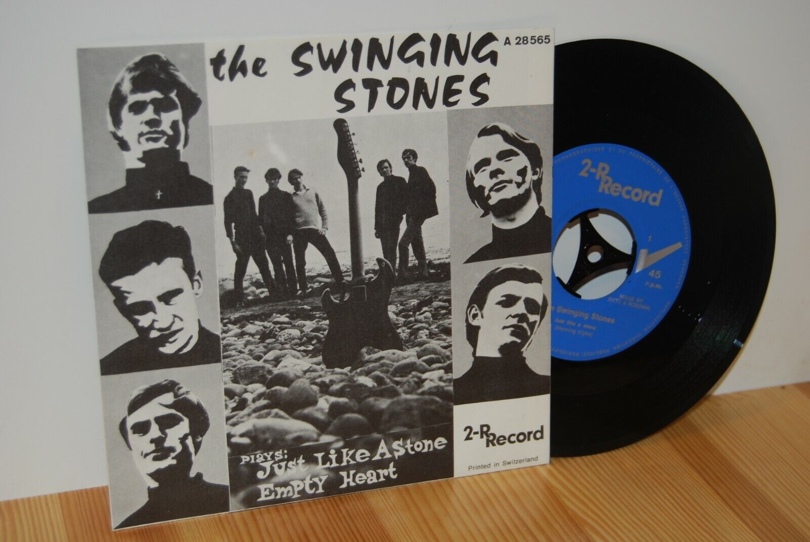 SWINGING STONES Empty Heart Danish RB Garage RARE STONES cover 7'' 45 vinyl