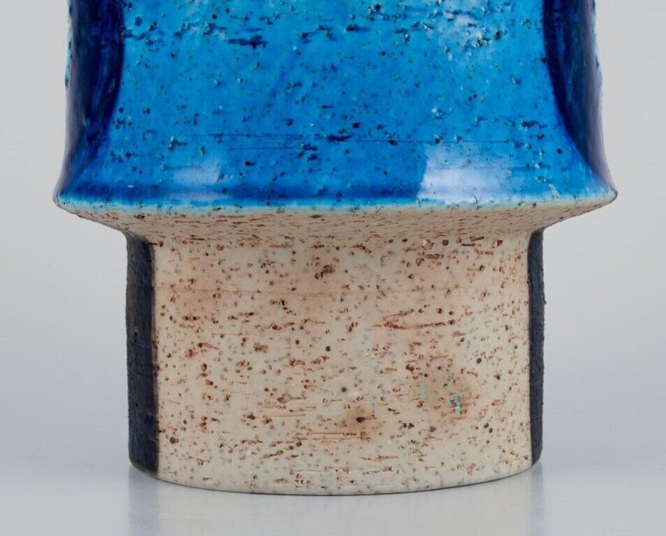 Inger Persson for Rörstrand Atelje Ceramic vase with blue-toned glaze