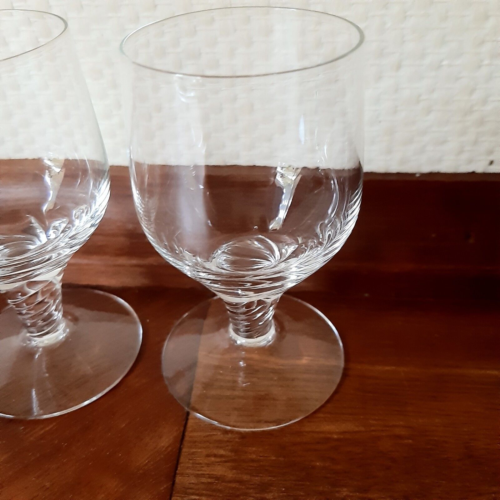 2 x TWIST / AMAGER Port Wine Glasses 85 cm JACOB E BANG for Kastrup HOLMEGAARD