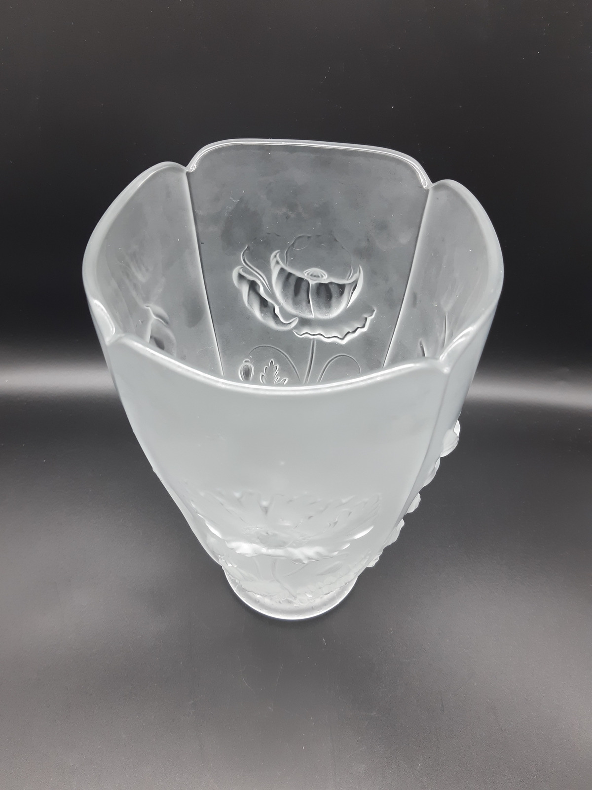 Barolac Josef Inwald Poppy frozen glass vase