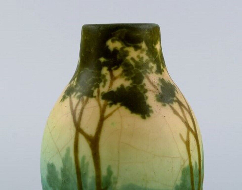 Amalric Walter (1870-1959) for Nancy Rare vase in glazed ceramics1890's