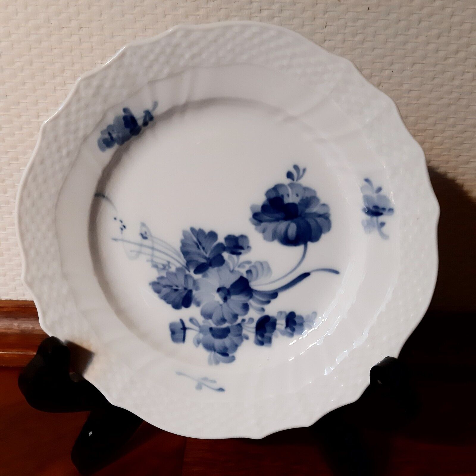 4 x BLUE FLOWER CURVED 16 cm Plates # 10 - 1626 Royal Copenhagen 1969 - 74 1st