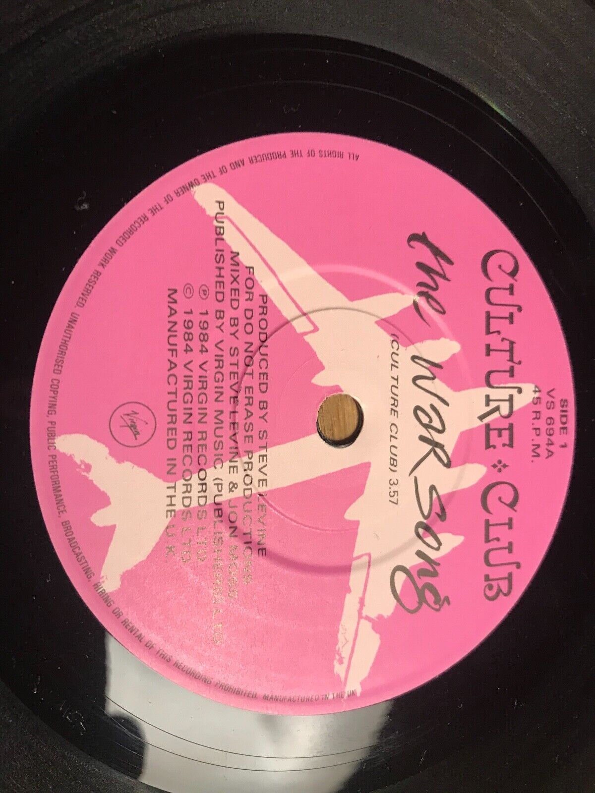 CULTURE CLUB "THE WAR SONG / LA CANCION DE GUERRA" 1984 UK VINYL SINGLE